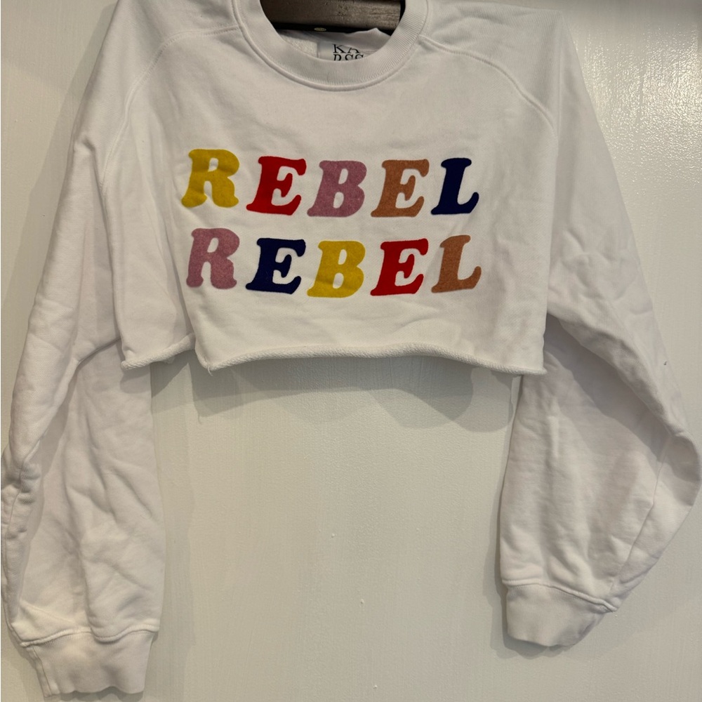 Zoe Karssen White Sweatshirt with Colorful Print